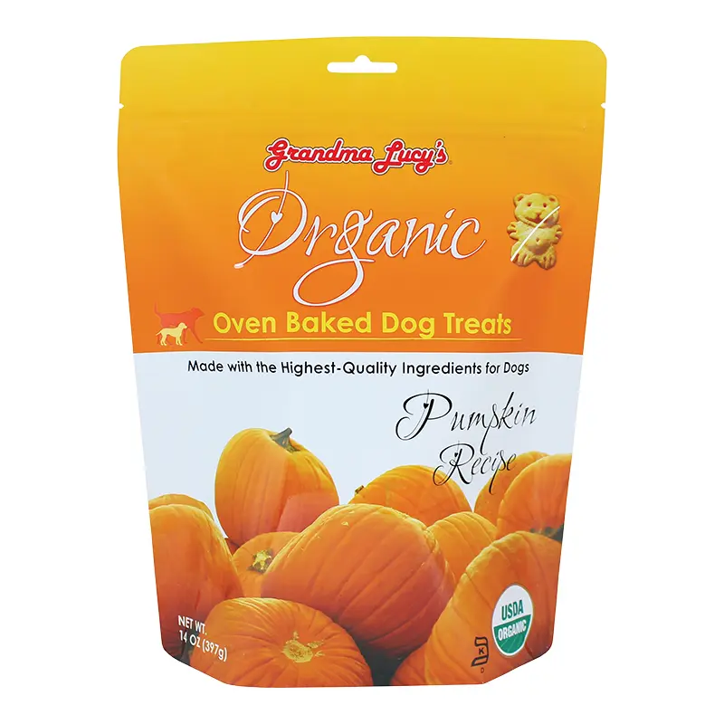 Grandma Lucy's Organic Oven Baked Pumpkin Flavor Dog Treats-14-oz-