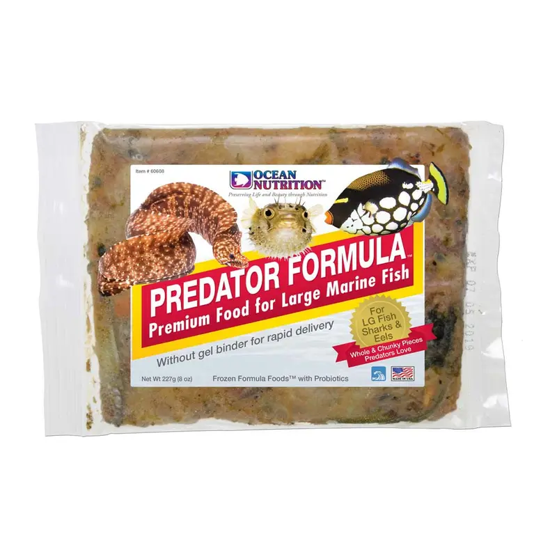 Ocean Nutrition Predator Formula Frozen Fish Food 8 oz SD-5