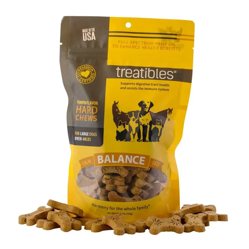 Treatibles Grain Free Large Pumpkin Chew 45ct 