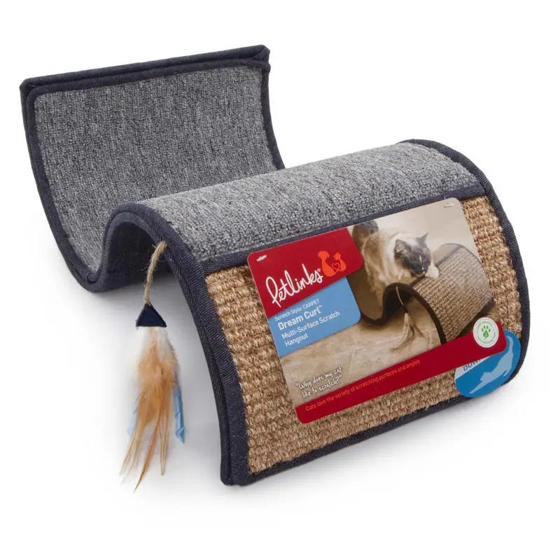 Petlinks Dream Curl Denim Cat Scratcher Assorted