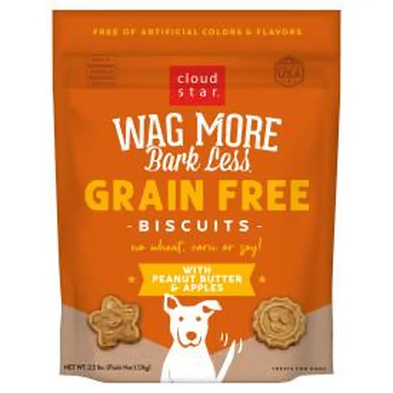 Waggin More Dog Grain Free Peanut Butter & Apples 2.5lb 