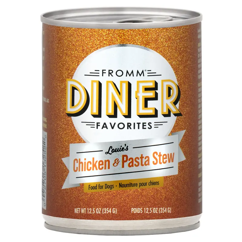 Fromm Diner Favorites Louie's Chicken & Pasta Stew Canned Dog Food 12.5 oz