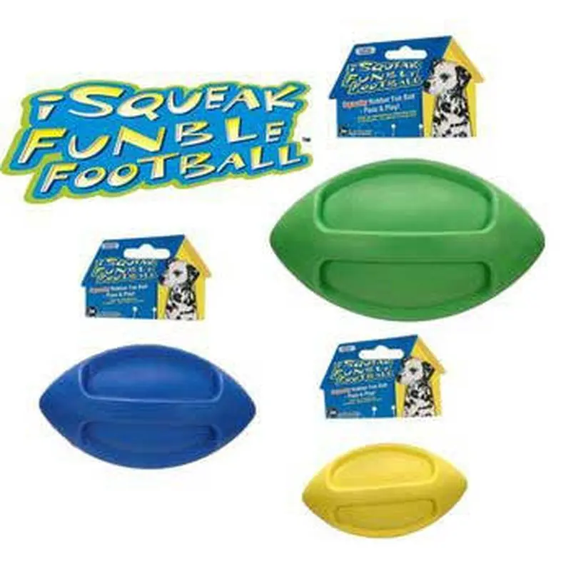 JW Pet Company iSqueak Funble Football Medium 