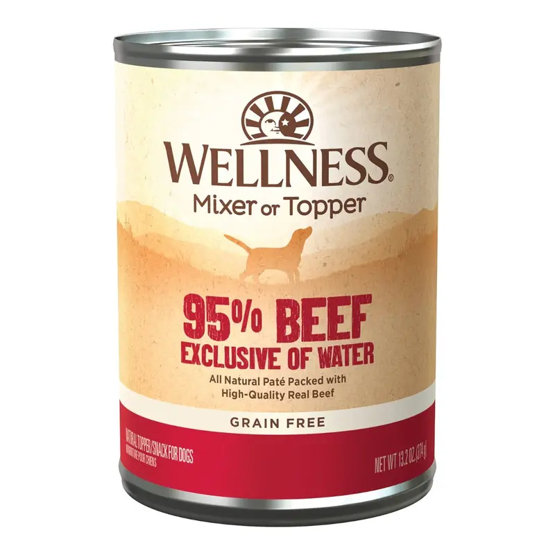 Wellness Ninety-Five Percent Mixer or Topper, Beef 13.2oz