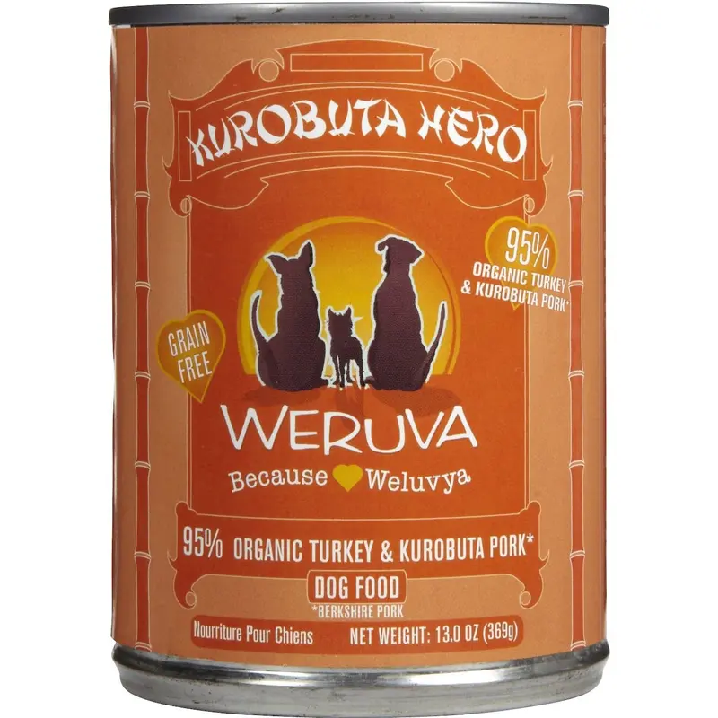 Weruva Kurobuta Hero Pork and Turkey Canned Dog Food 13.2oz