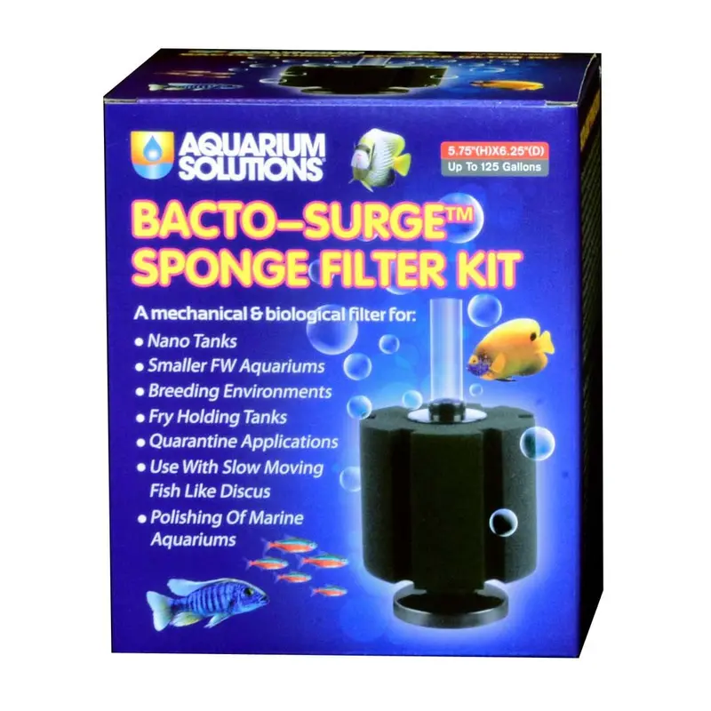 Aquarium Solutions Bacto-Surge Biological Action Sponge Filter Black XL
