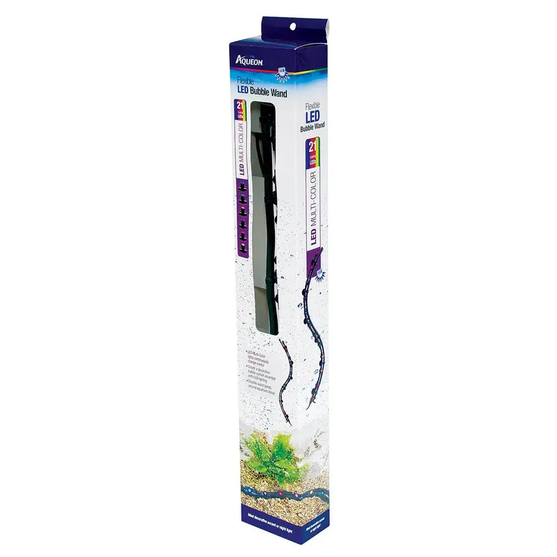 Aqueon Flexible LED Bubble Wand Multi Color 21 Inches