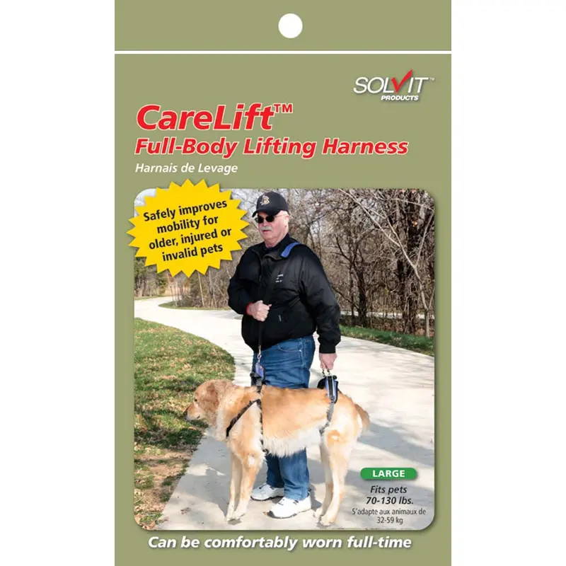 Solvit CareLift Dog Harness Rear Only Blue LG