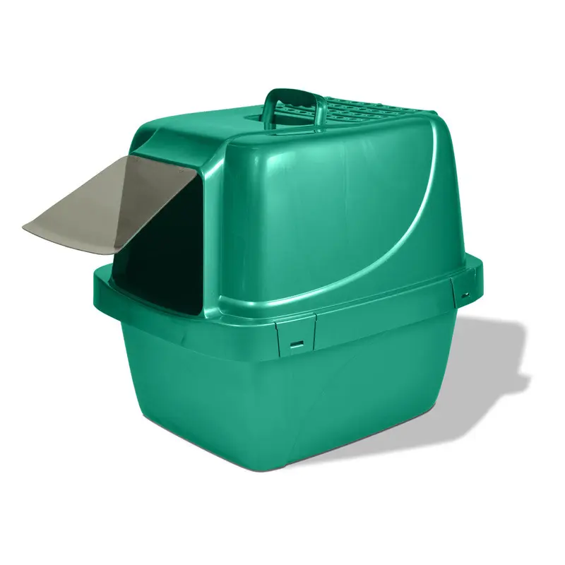 Van Ness Plastics Enclosed Sifting Cat Litter Box Blue Extra-Giant
