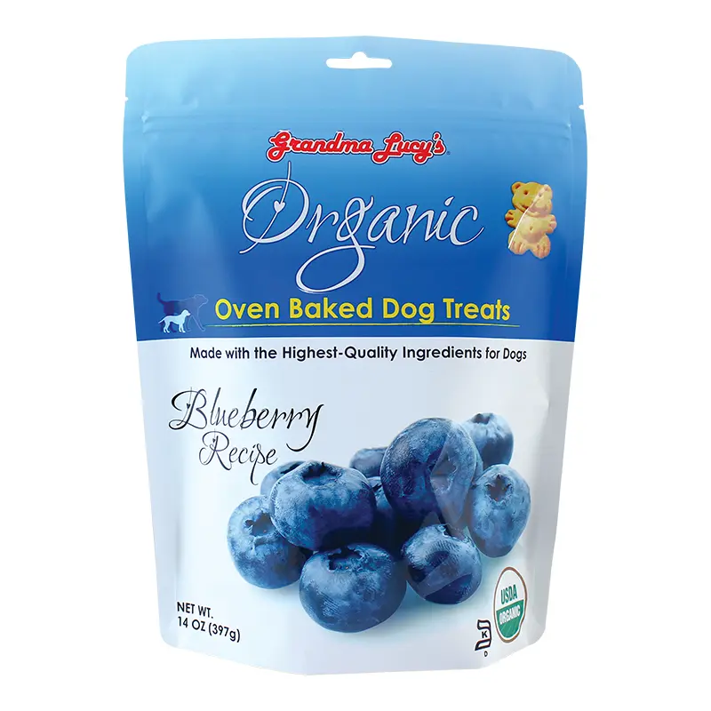 Grandma Lucy's Organic Oven Baked Blueberry Flavor Dog Treats 14 oz
