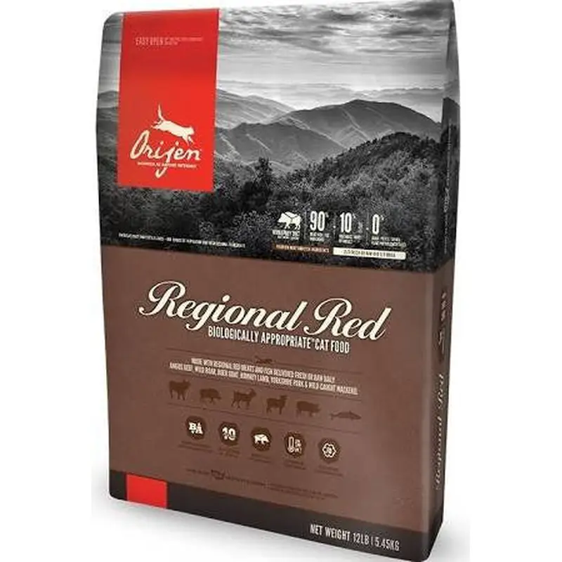 Orijen Grain Free Regional Red Dry Cat Food-12-lb-