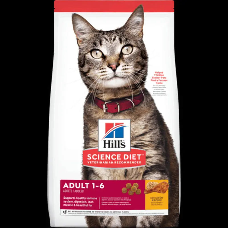 Science Diet Adult 1-6 Chicken Recipe Dry Cat Food 16lb