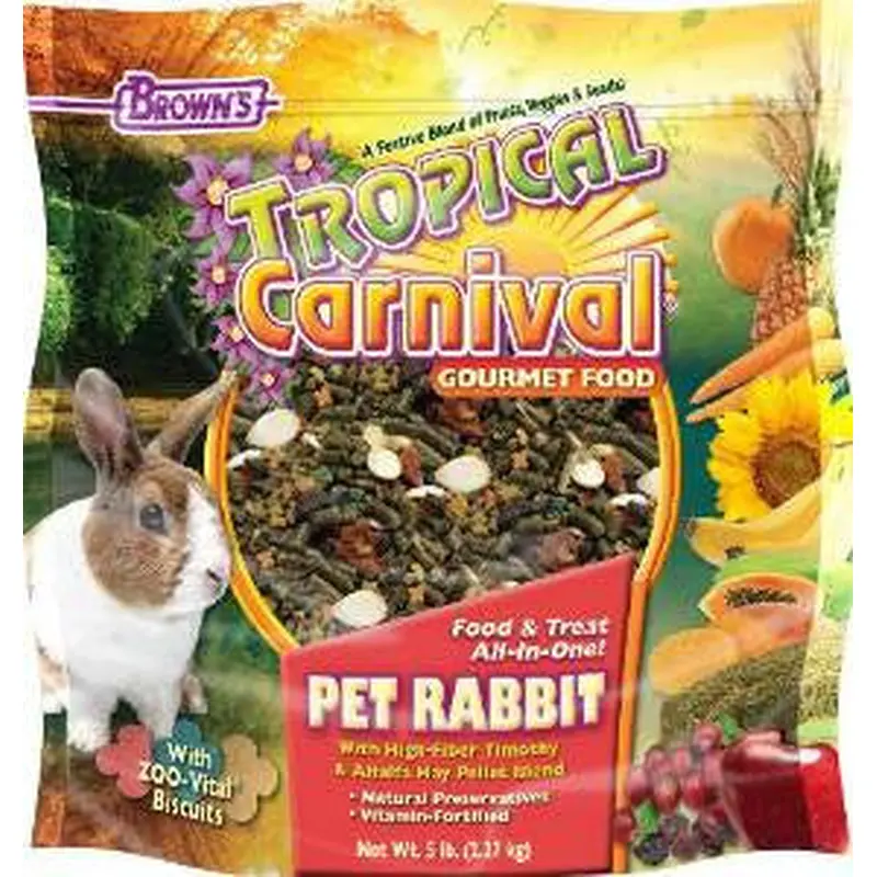 F.M. Brown's Tropical Carnival Rabbit Food 5lb 