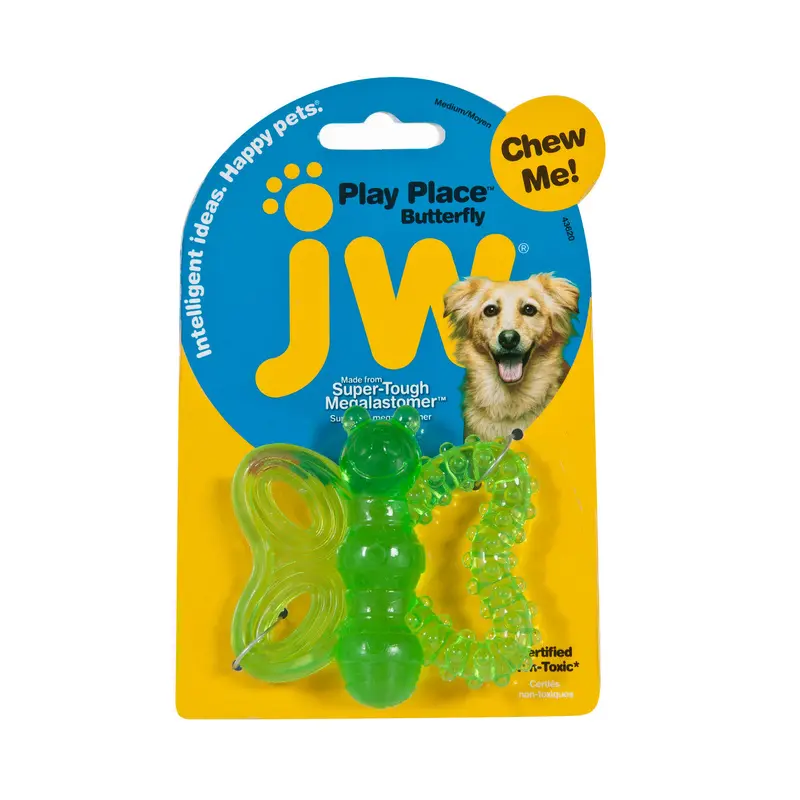 JW Pet PlayPlace Butterfly Teether Dog Toy MD