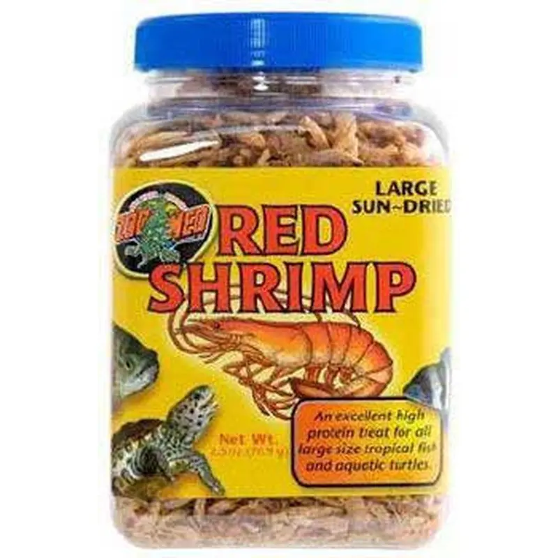Zoo Med Sun-Dried Large Red Shrimp Reptile Food 5 oz
