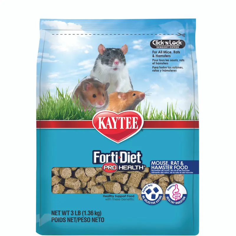 Kaytee Pro Health Mouse, Rat, and Hamster Food 3 lb