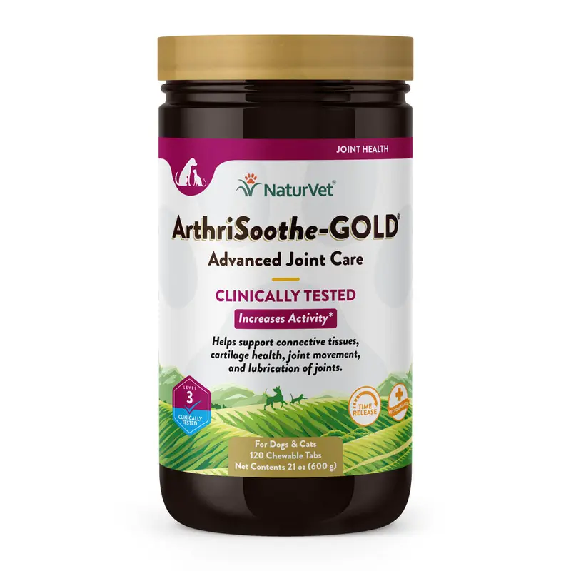 Naturvet Aethrisoothe-Gold Advanced Joint Care Chewable Tablets 120ct