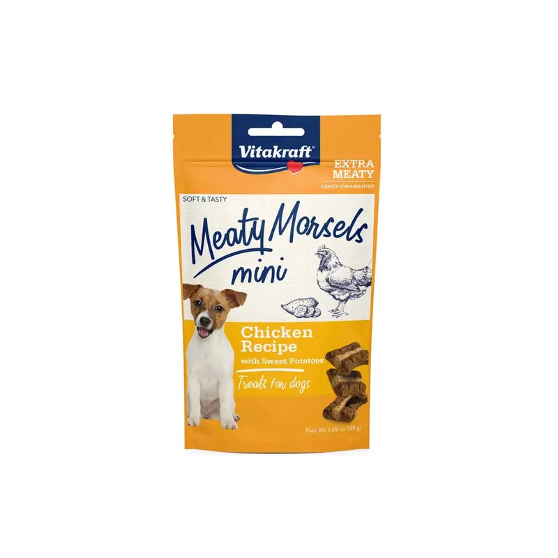 Vitakraft Meaty Morsels Dog Treats Chicken w/Sweet Potato 1.69 oz