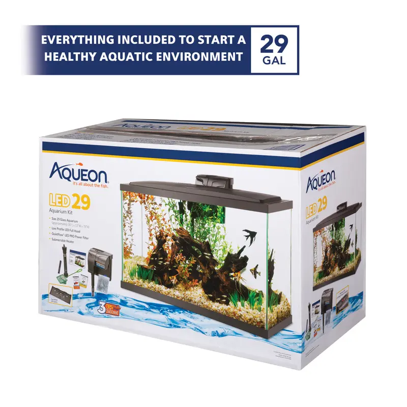 Aqueon Aquarium Starter Kit with LED Lighting 29 SD-3