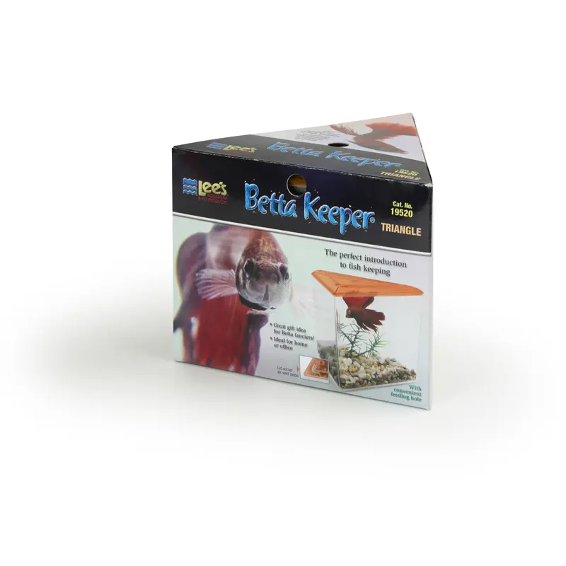 Lees Triangle Betta Keeper Tank Assorted 40 oz