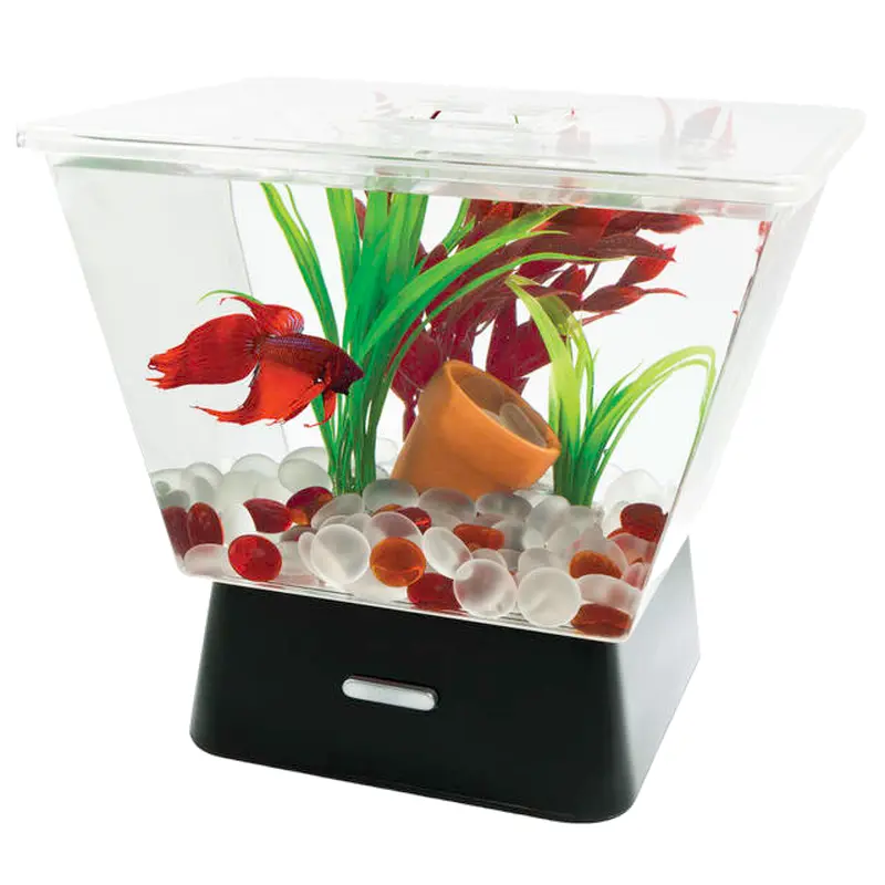 Tetra LED Trapezoid Betta Tank Clear 1 gal
