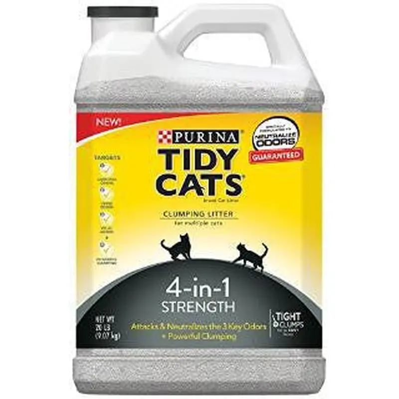 Tidy Cats Four-in-One Strength Litter 2/20lb Jug 