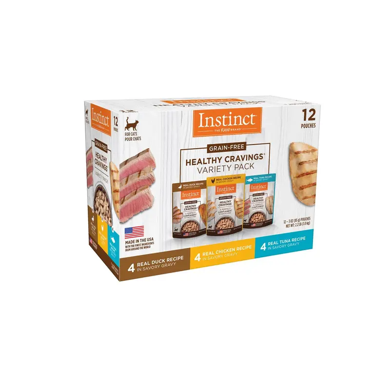 Nature's Variety Healthy Cravings Grain Free Variety Pack Cat recipe 2-12/3oz 
