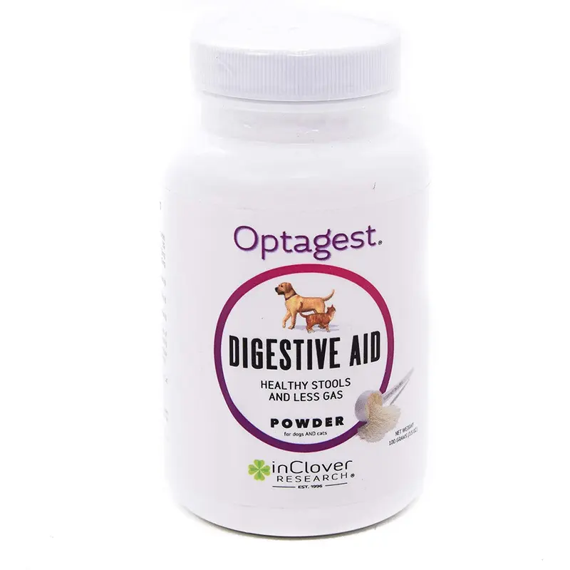 inClover Optagest Prebiotics & Enzymes Supplement Powder for Dogs & Cats - 100gm Powder