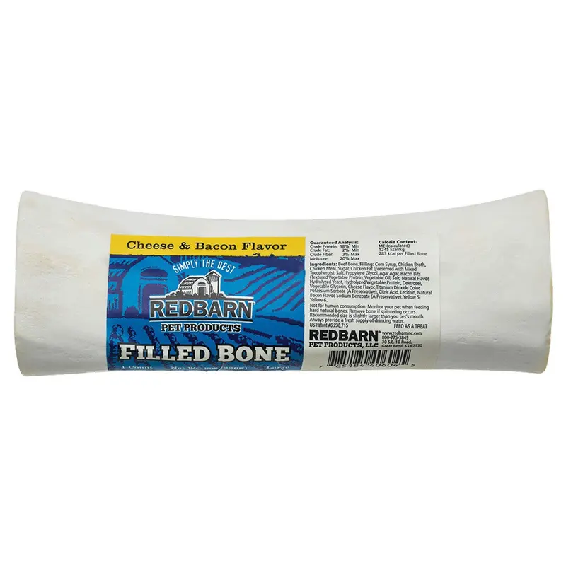 Redbarn Filled Bone Cheese & Bacon Flavor 6"