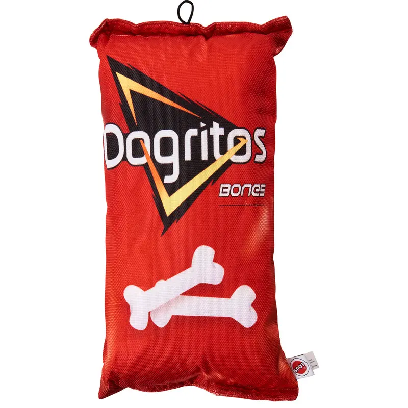 Spot Fun Food Dogritos Chips Dog Toy Red 14in