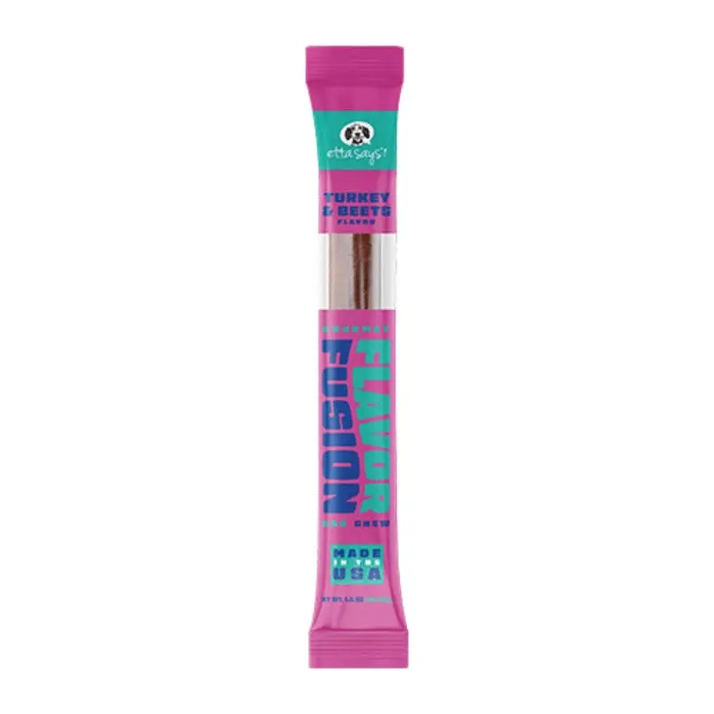 Etta Says Flavor Fusion Stick Turkey Beets Dog Treat Each
