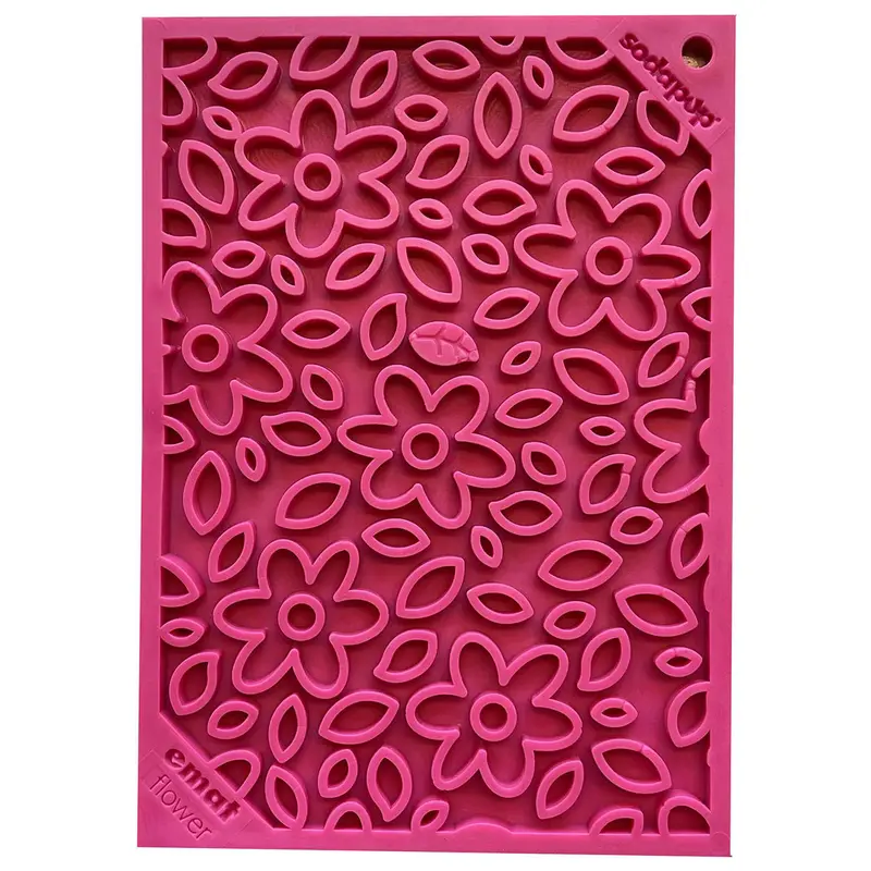 SodaPup Enrichment EMAT Flower Power Lick Mat Dog Toy Small