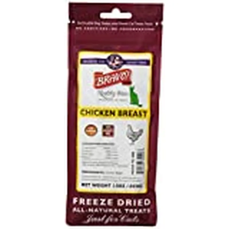 Bravo! Healthy Bites Grain-Free Chicken Breast Freeze Dried Cat Treat, 1.5-oz bag