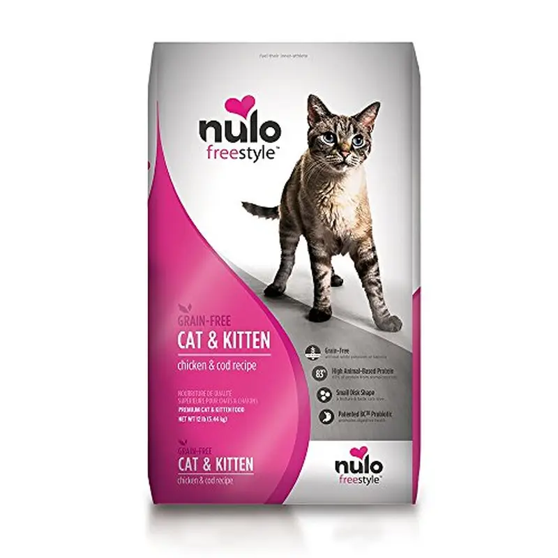 Nulo Freestyle Grain-Free Chicken & Cod Dry Cat Food, 12 Lb