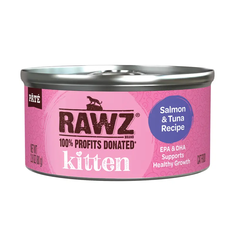 Rawz Salmon & Tuna Kitten Canned 2.8oz