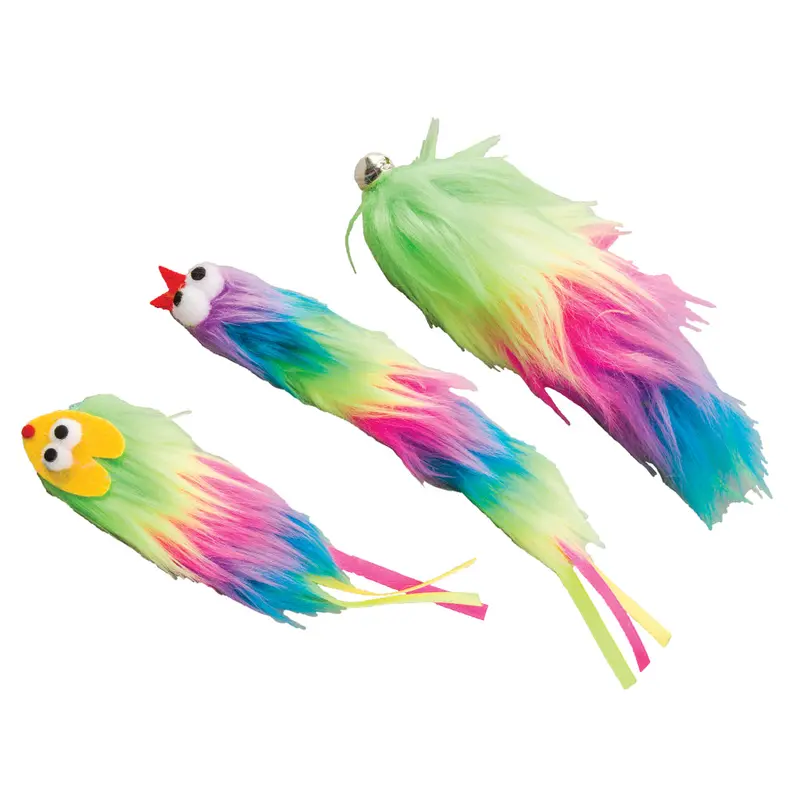 Spot Ethical Pet Cat Toy Tie Dye Plush Cat Toy 5In Assorted