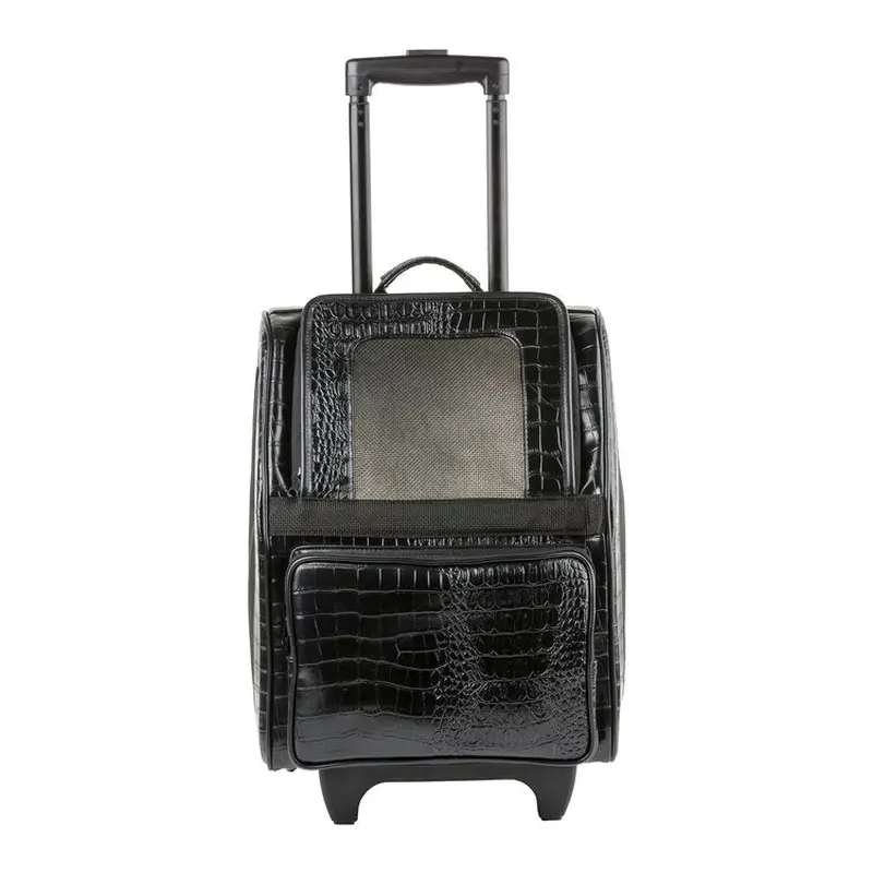 Rio Bag On Wheels - Black Croco