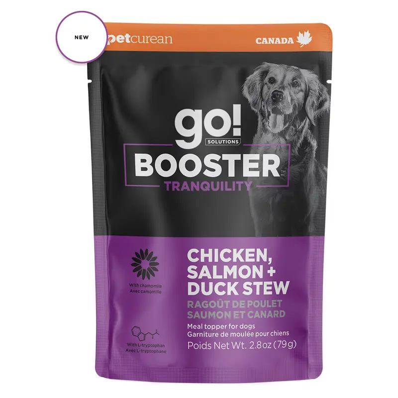 Go! Solutions Dog Booster Tranquility Chicken, Salmon + Duck Stew