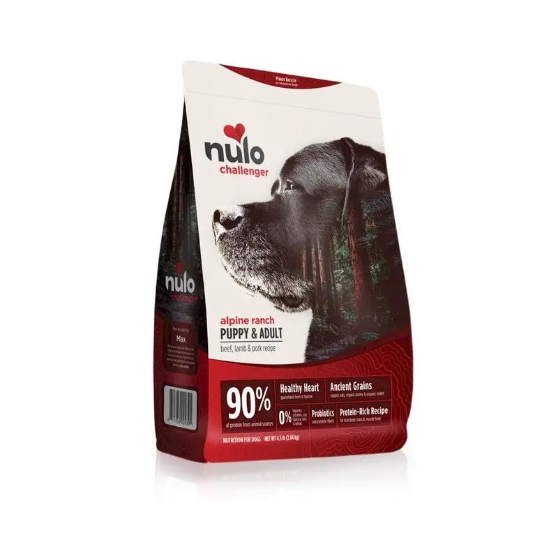 Nulo Challenger Puppy and Adult Dry Dog Food - Beef Lamb & Pork, 24lb Bag