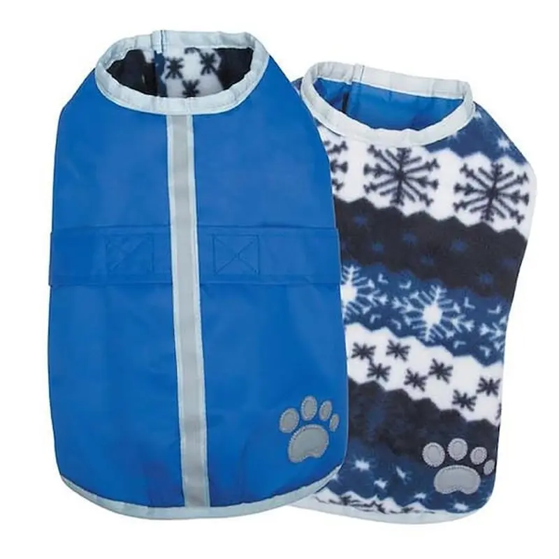 Petedge Zack & Zoey Noreaster Blanket Dog Coat eXtra Small Blue