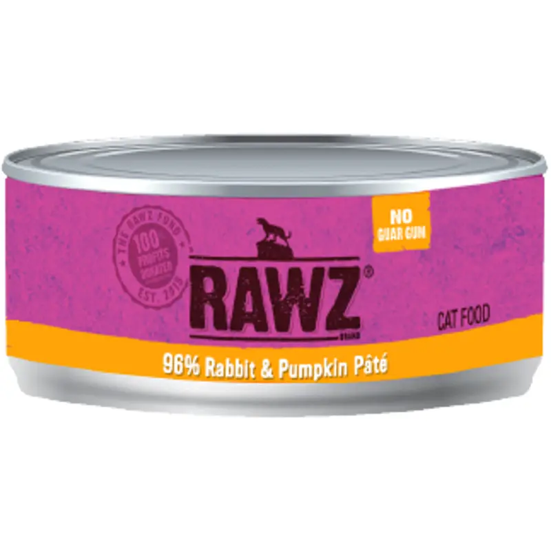 Rawz 96% Rabbit Pumpkin Cat Food 3oz
