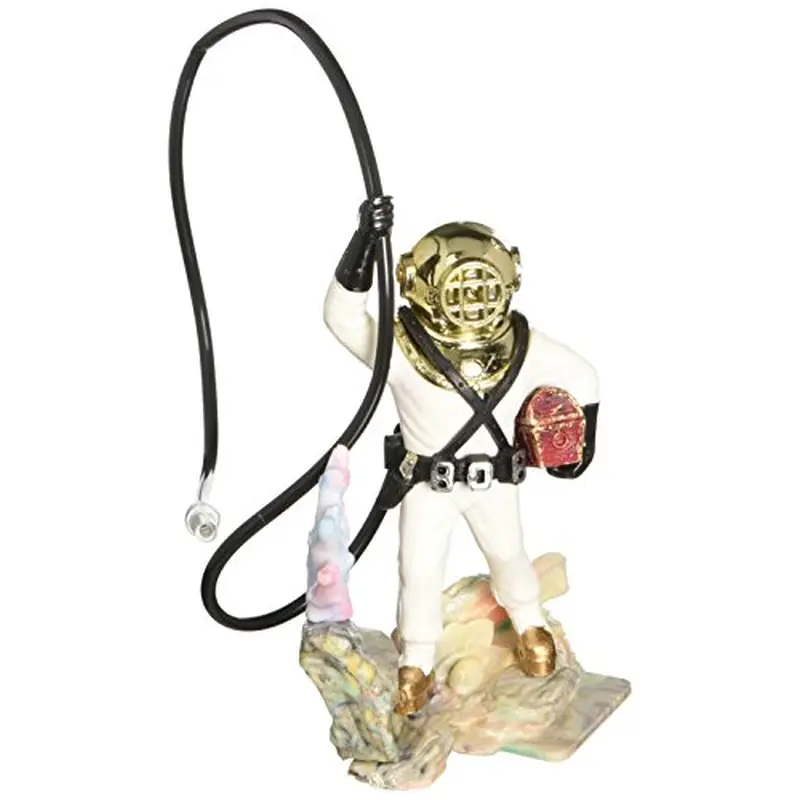 Penn Plax 50 Aerating Action Bubbler Ornament Diver with Hose Small