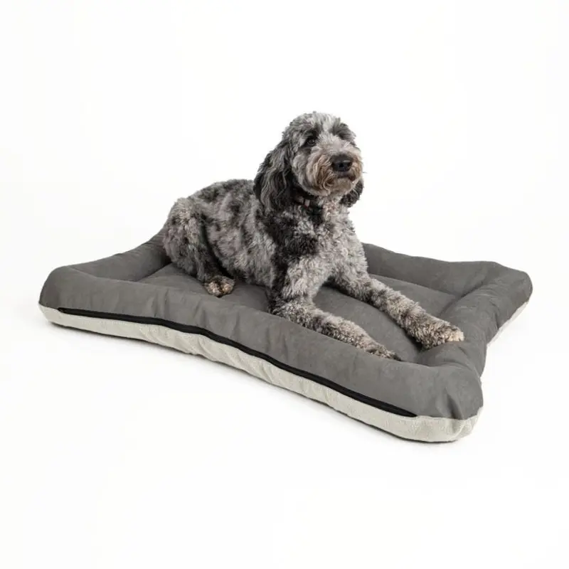 Snoozer All Day Reversible Dog Bed XL Anthracite Ivory