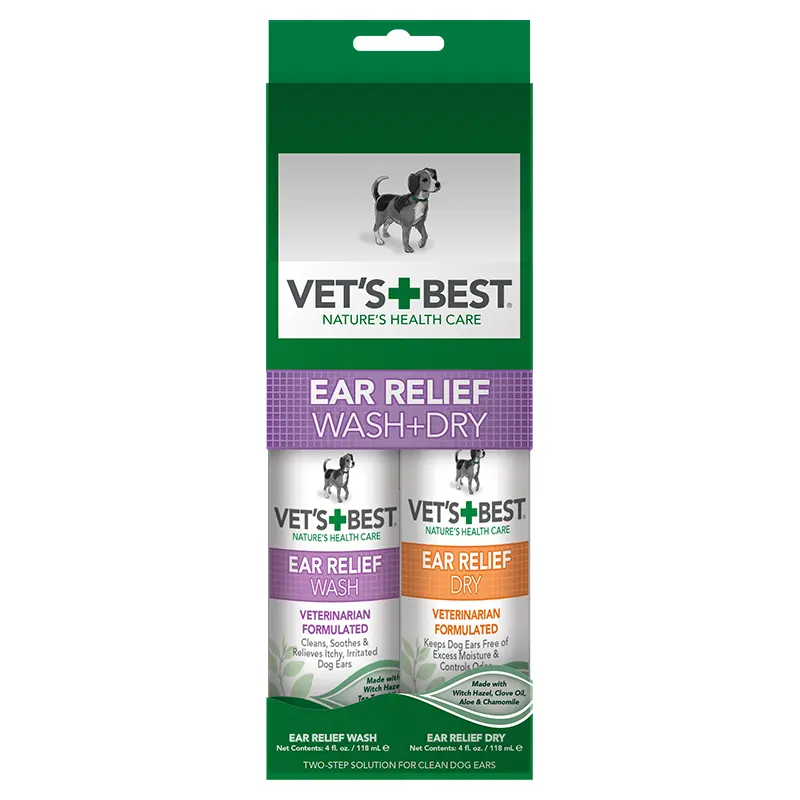 Vet's Best Ear Relief Wash + Dry