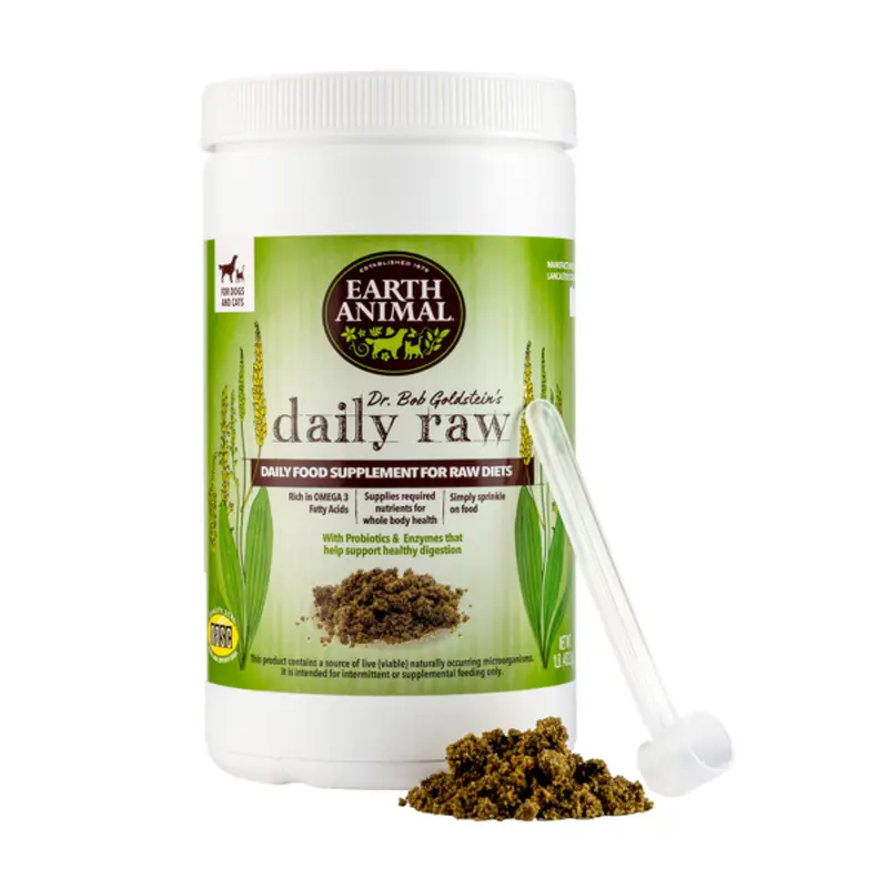 Earth Animal Dr. Bob Goldstein's Daily Raw Nutritional Supplement; 1- Lb Tub