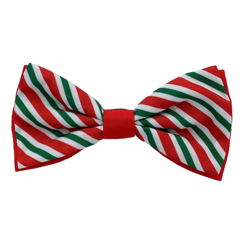 Huxley & Kent Peppermint Stripe Bow Tie For Cats & Dogs X-Large