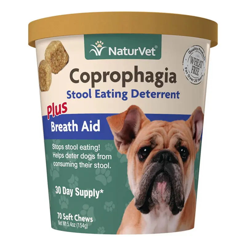Naturvet Coprophagia Breath Aid Stool Eating Deterrent 70 Soft Chews