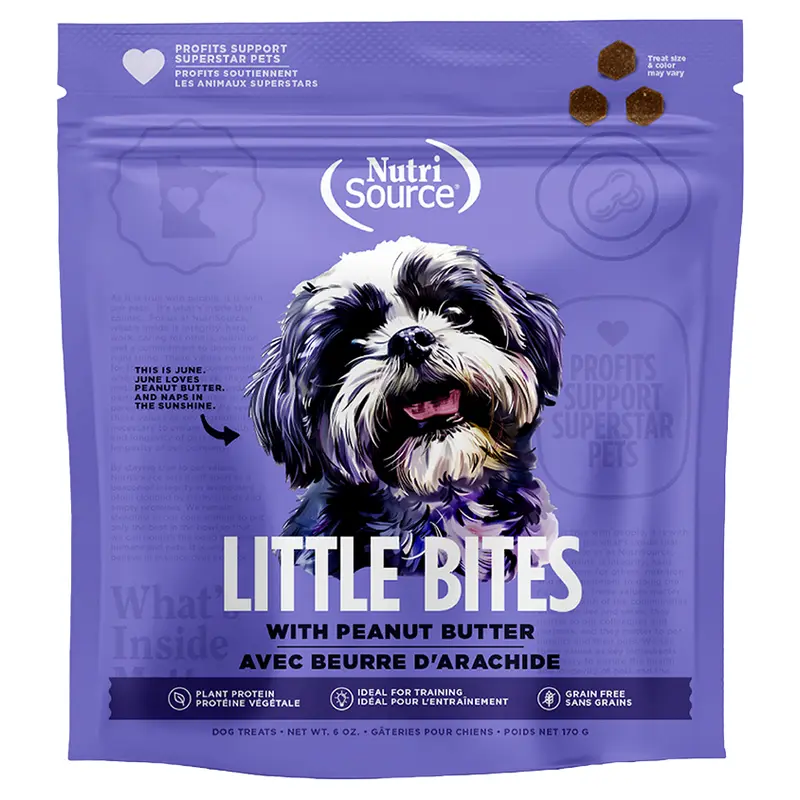 Nutrisource Grain Free Peanut Butter Little Bites 6oz