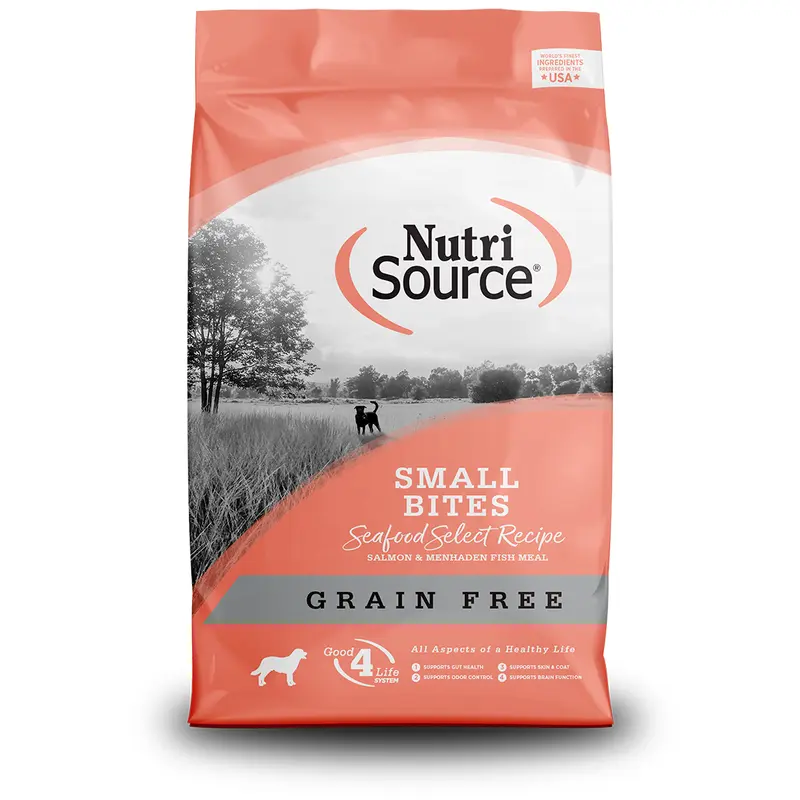 Nutrisource Small Bites Grain Free Seafood Select Recipe Dry Dog Food