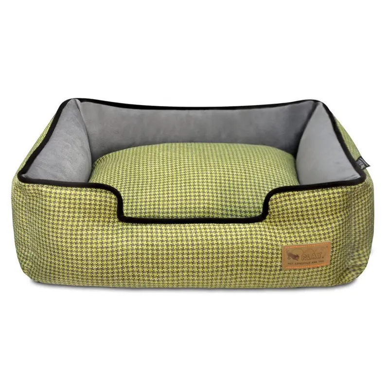 P.L.A.Y. Lounge Bed Houndstooth, Yellow & Brown